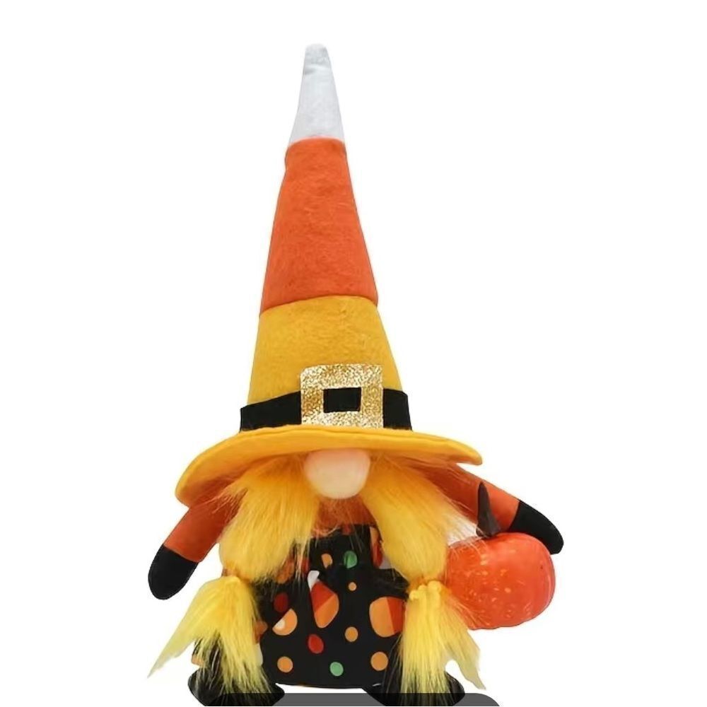 CANDY CORN HALLOWEEN FEMALE GNOME